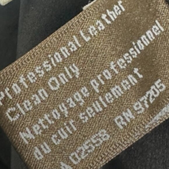 Danier 100% Leather Black Straight Leg Pants Womens Size 8 Canada Made Biker - Picture 8 of 15